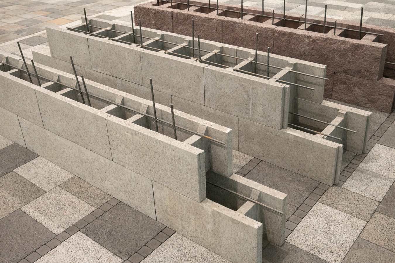 Foundation block wall installation